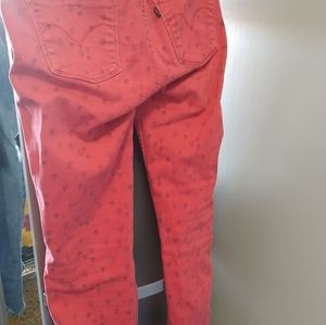 Reversible Levi's red jeans